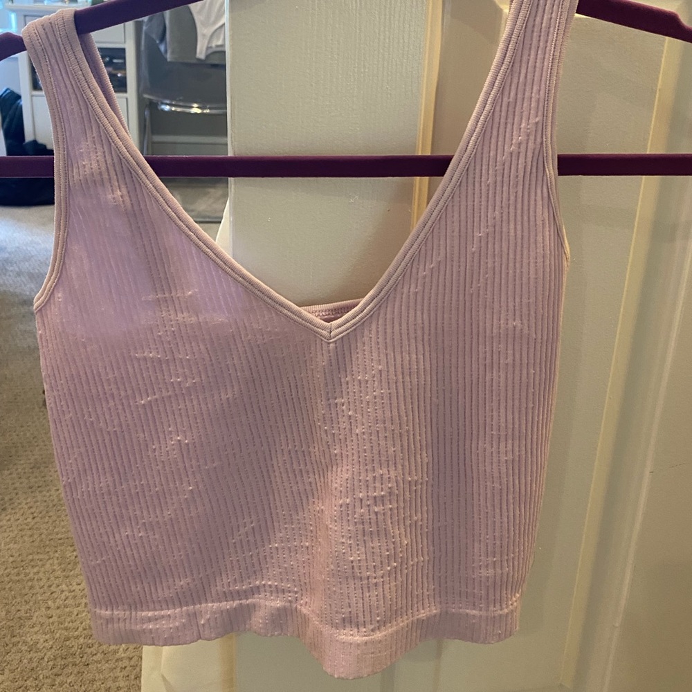 Free people lavender tank top, fitted, Size M/L